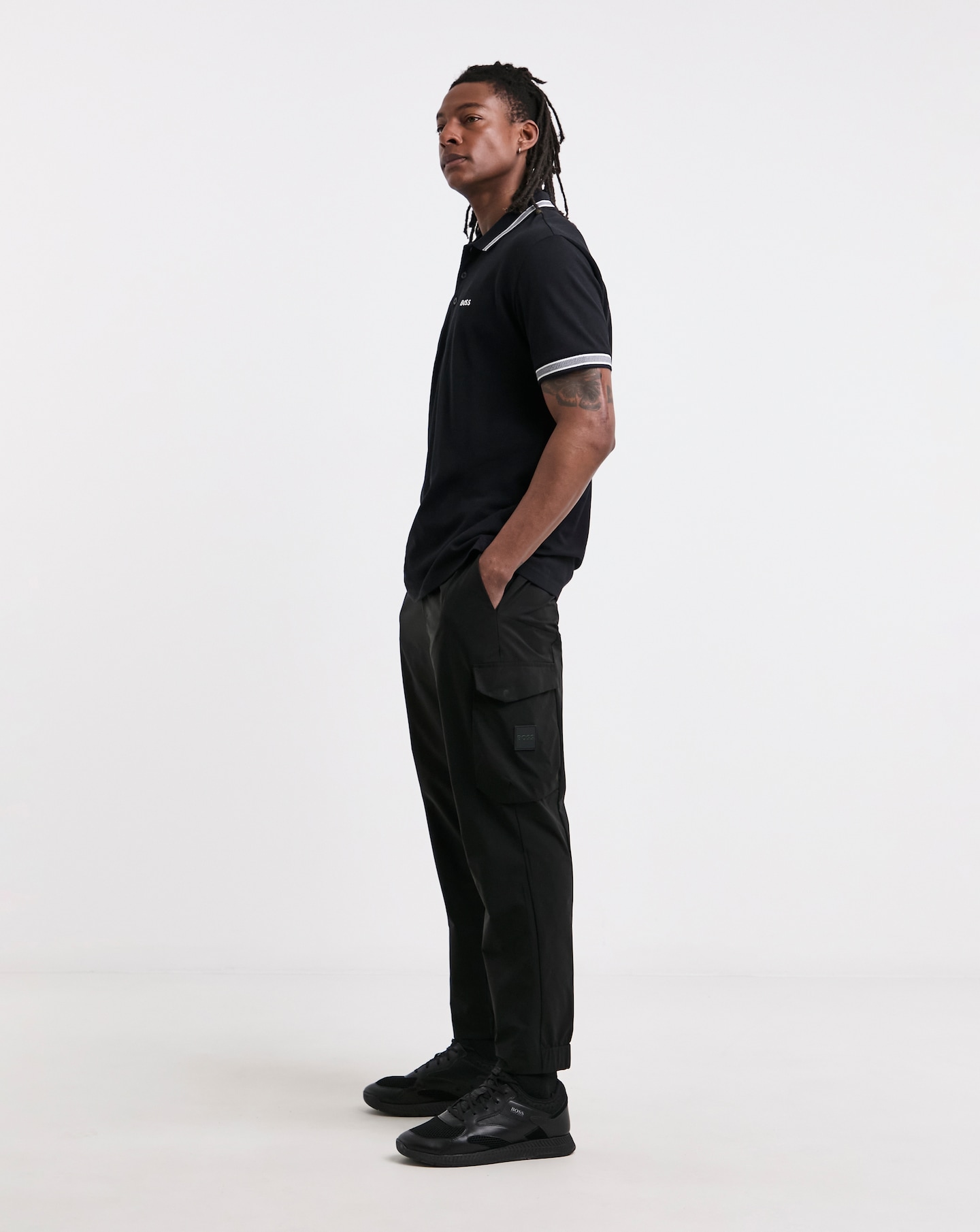 Boss Cargo Black Trouser