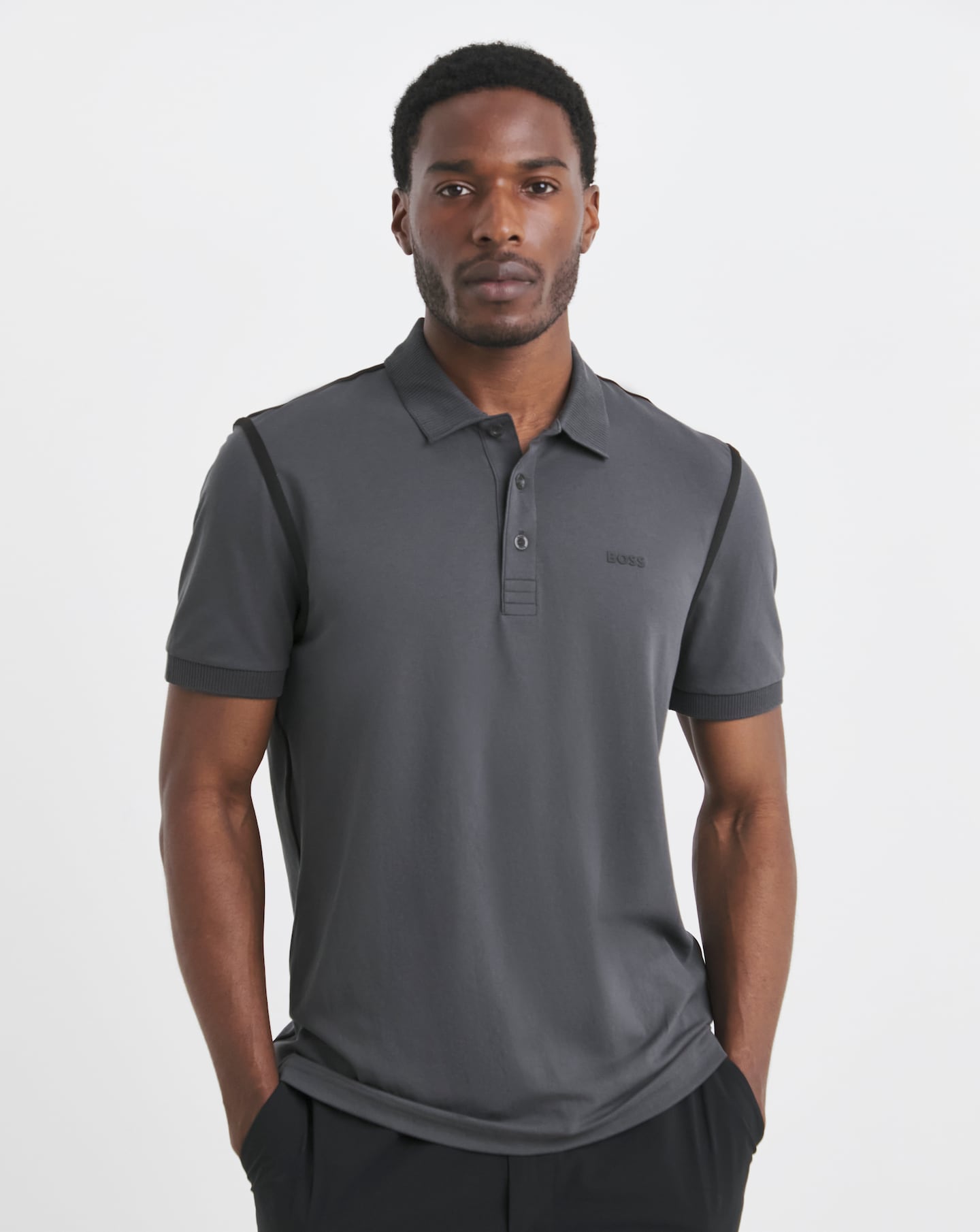 BOSS Short Sleeve Tape Paddy Polo