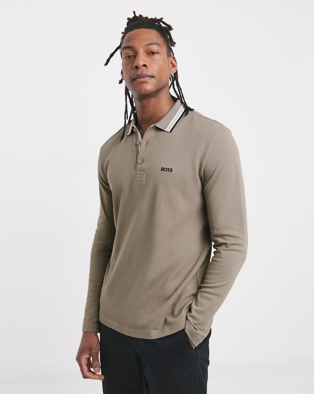 BOSS Classic Long Sleeve Plisy Polo