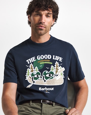 Barbour X Mul Short Sleeve Graphic T-Shirt - Navy