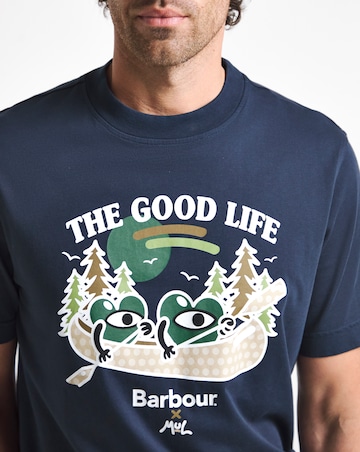 Barbour X Mul Short Sleeve Graphic T-Shirt - Navy