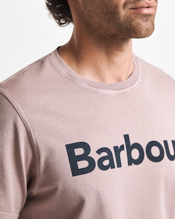 Barbour Washingting Short Sleeve Logo Tailored T-Shirt - Ironstone