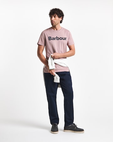 Barbour Washingting Short Sleeve Logo Tailored T-Shirt - Ironstone