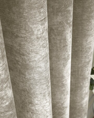 Hyperion Selene Luxury Chenille Weighted Thermal Eyelet Curtains