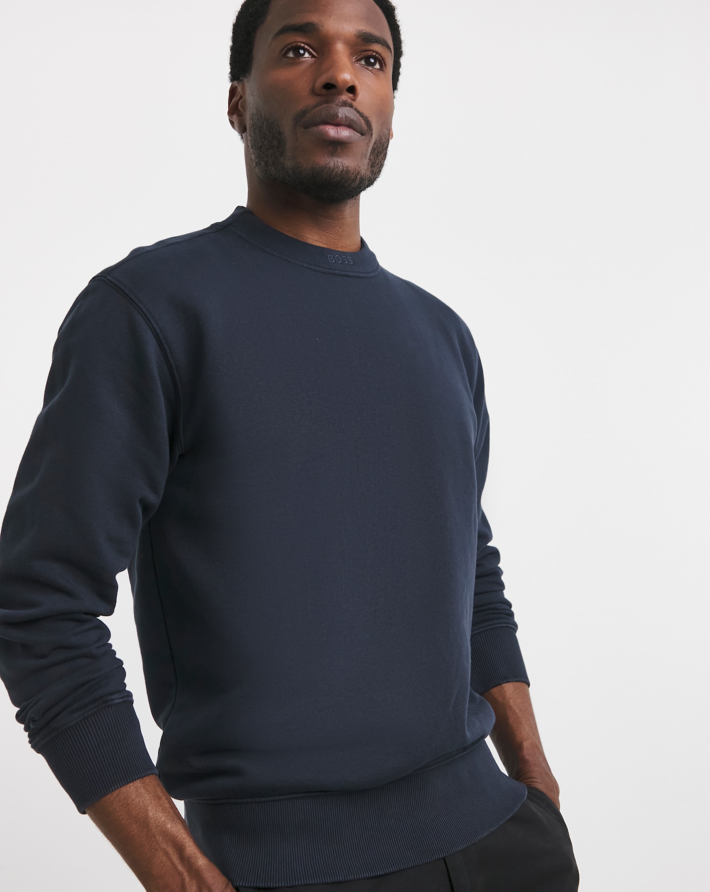 BOSS Garment Dye Crew Sweat