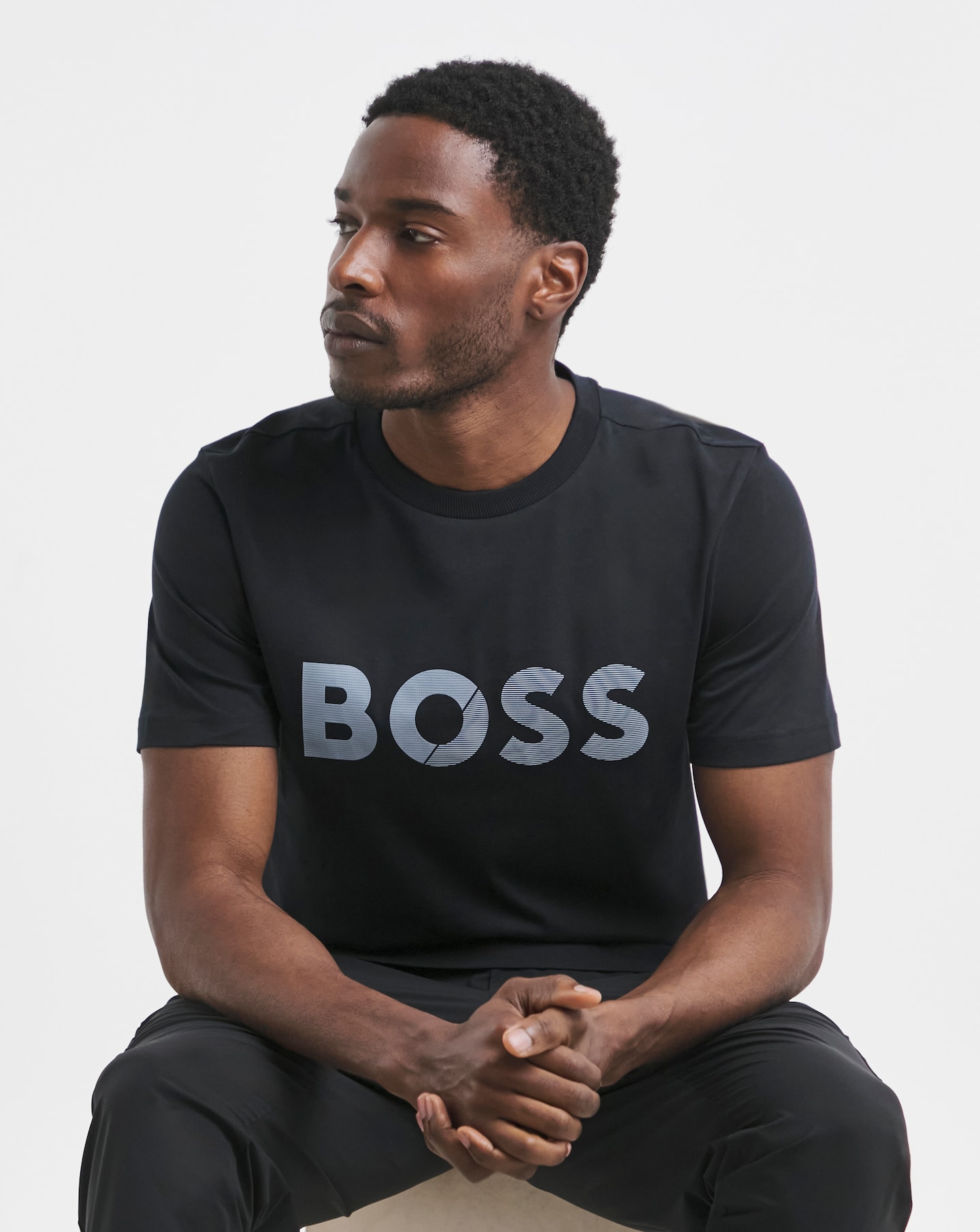 BOSS Short Sleeve Tape Logo T-Shirt