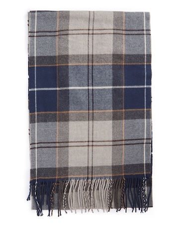 Barbour Galingale Tartan Scarf - Grey Tartan