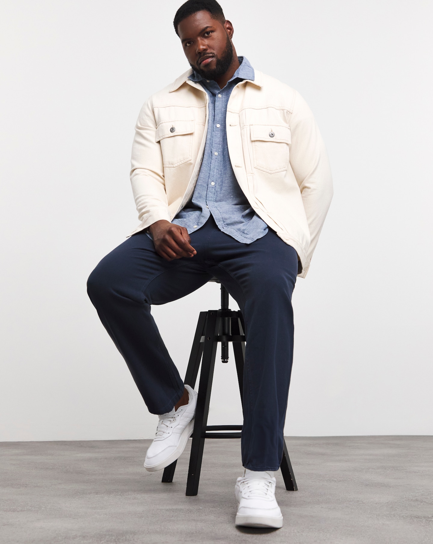 Elasticated Drawcord Canvas Trouser