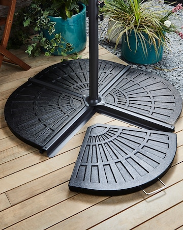 Pack of 2 Quarter Parasol Base for Hanging Parasol