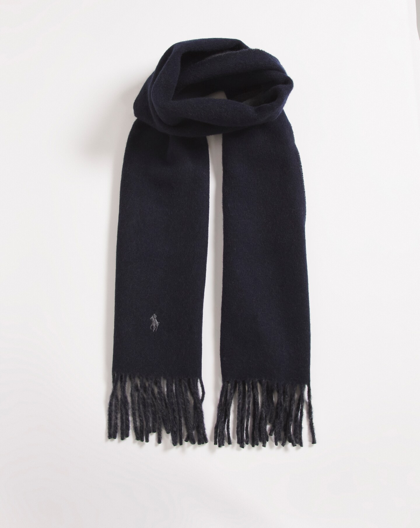 Polo Ralph Lauren Charcoal Navy Classic Reversible Scarf Jacamo