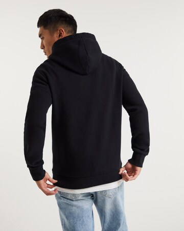 Superdry Black Vintage Logo Heritage Hoodie | Jacamo