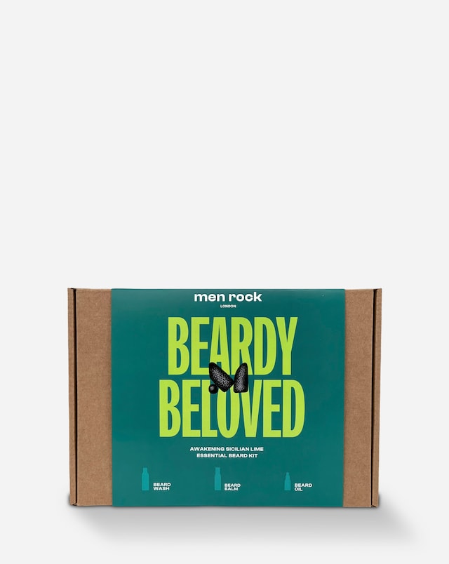 Men Rock Beard Gift Set Sicilian Lime