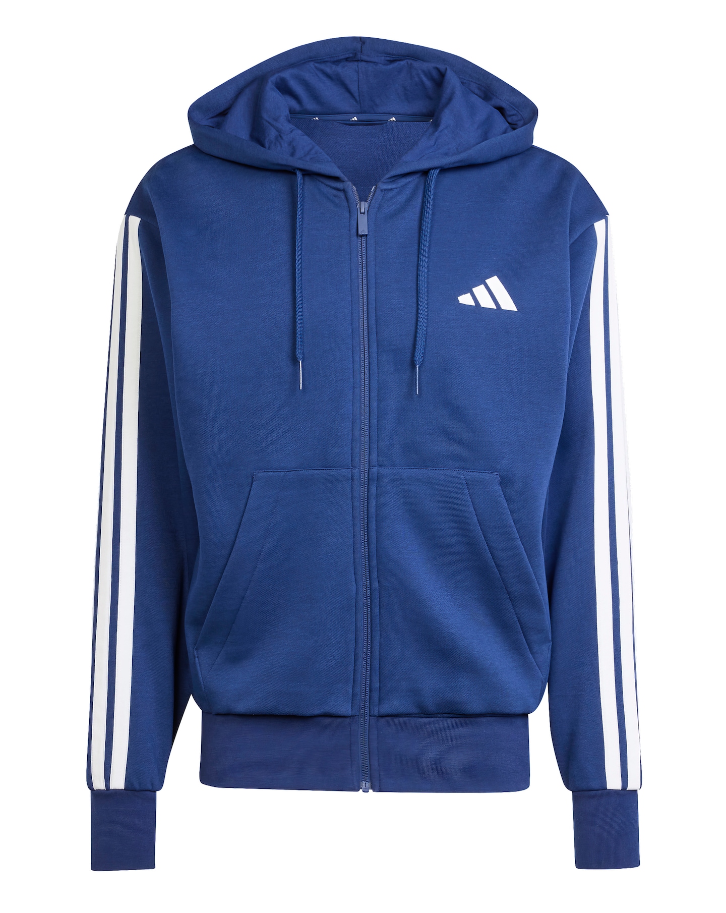 adidas 3 Stripes Full Zip Fleece Hoodie