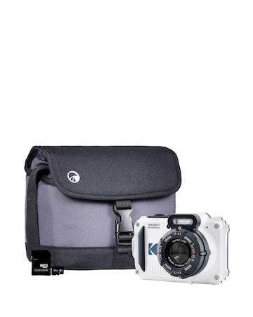 Kodak PIXPRO WPZ2 Camera inc Shoulder Bag & 32GB MicroSD Card - White