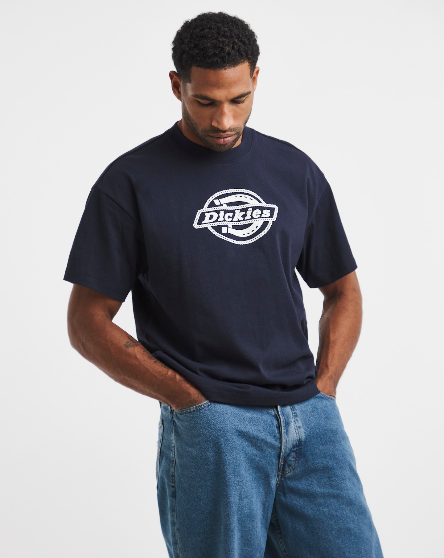 Dickies Forth Shaw Logo T-Shirt - Navy