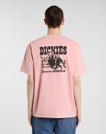 Dickies Short Sleeve Buchtell Back Graphic T-Shirt - Rose
