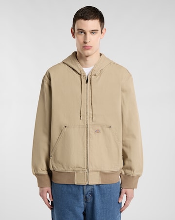 Dickies Unlined Canvas Hooded Bomber - Desert Sand
