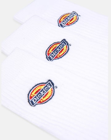 Dickies 3 Pack Valley Grove Socks - White