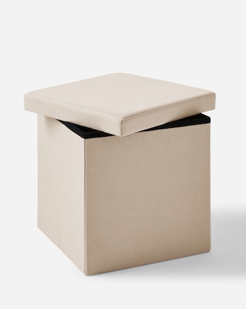 Fabric Foldable Storage Ottoman Cube