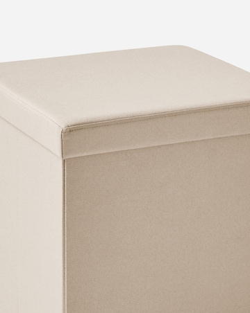 Fabric Foldable Storage Ottoman Cube