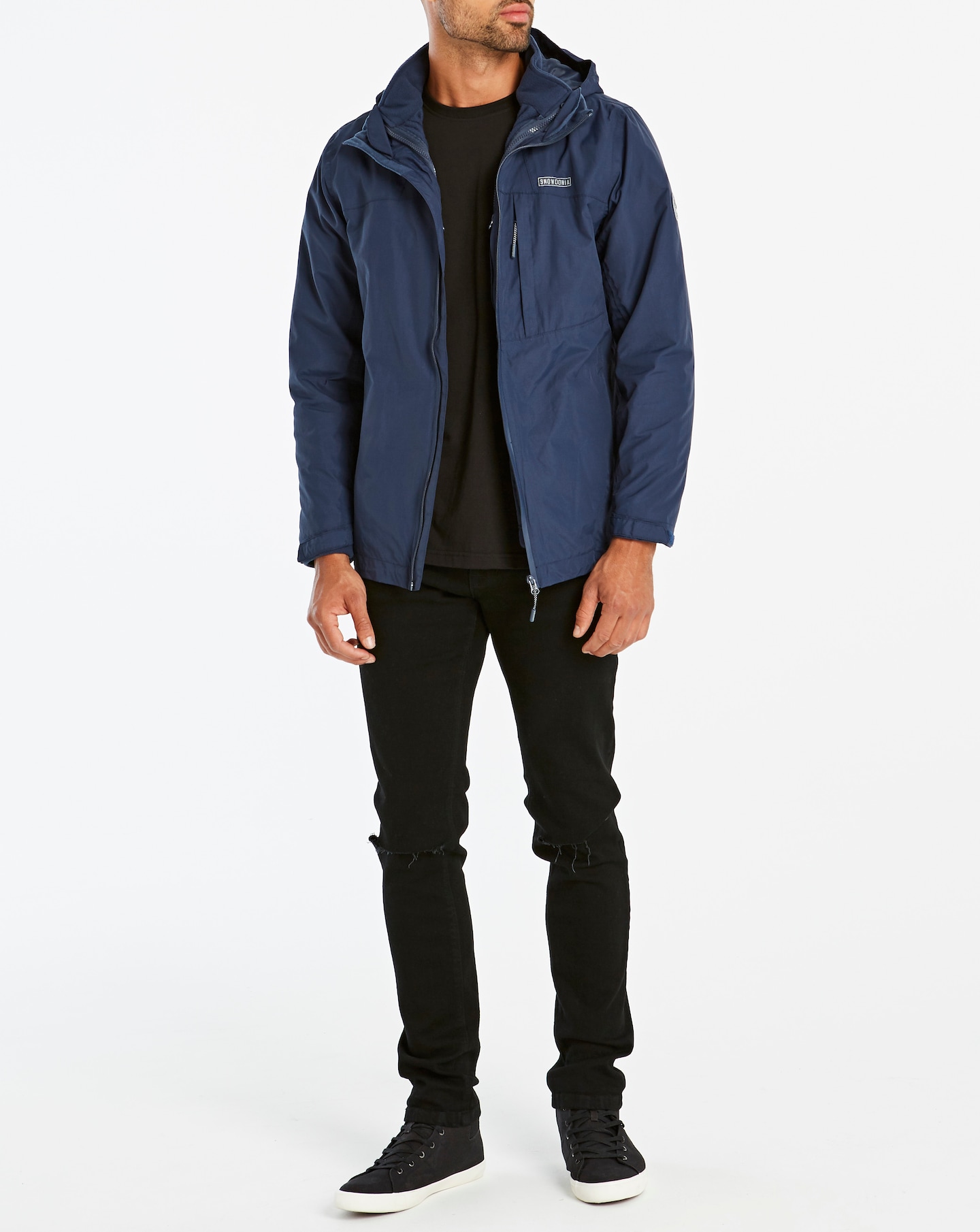 Snowdonia 3in1 Jacket with Polar Fleece Lining Jacamo