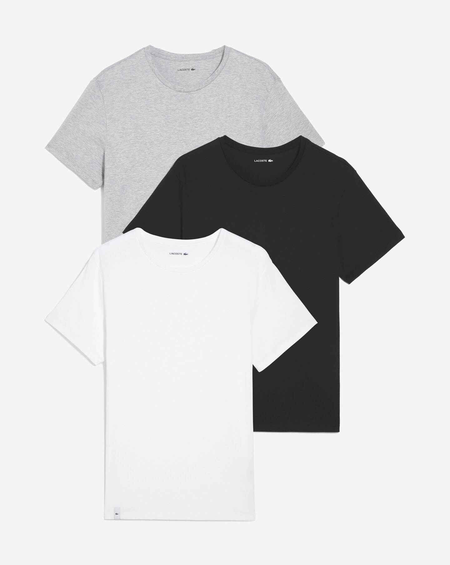 Lacoste 3 Pack of Short Sleeve Multi Lounge T Shirts Jacamo