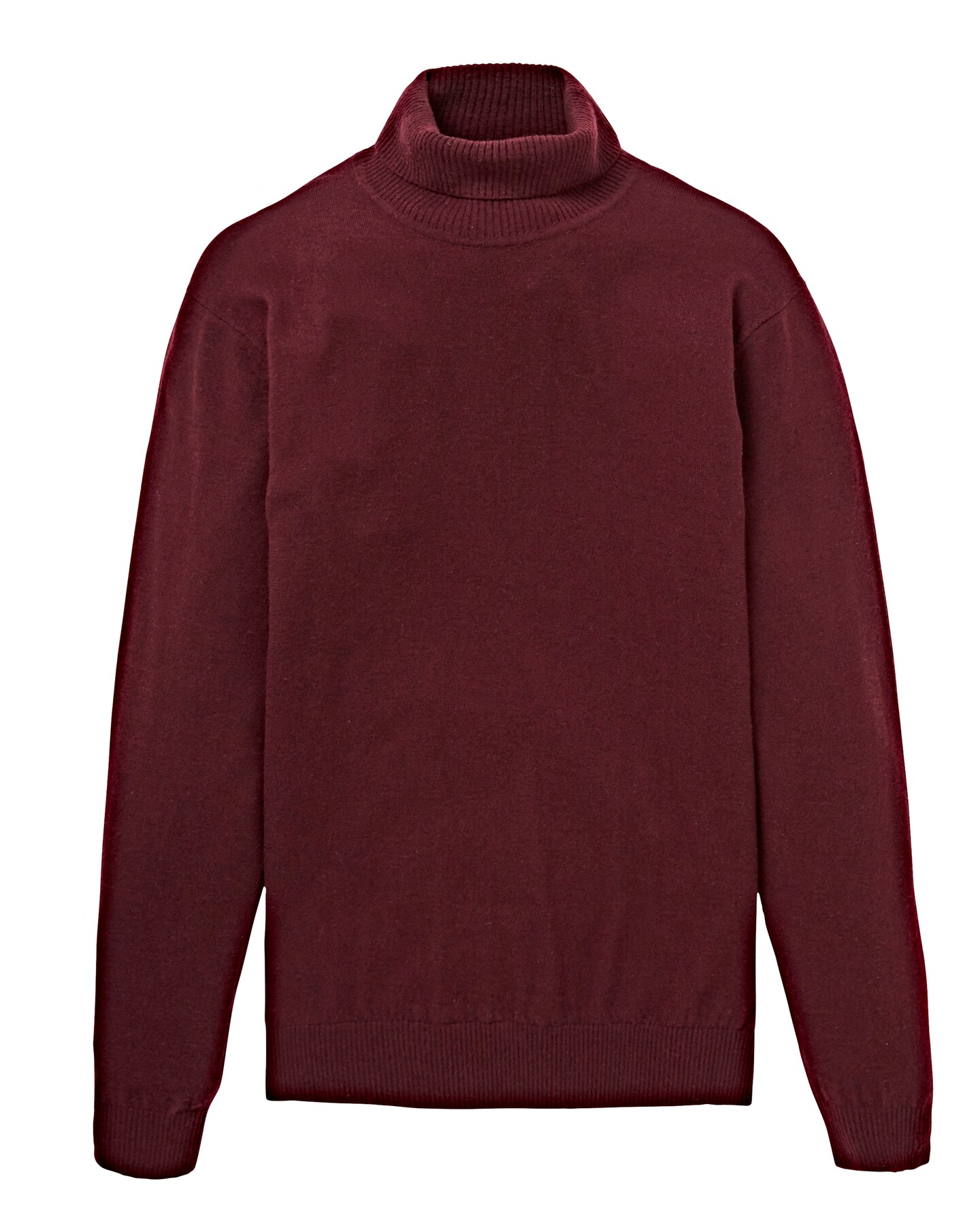 W\u0026B Mulberry Wool Mix Roll Neck Jumper 