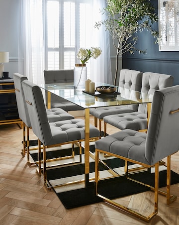 Joanna Hope Fallon 6 Seater Table with 6 Chairs