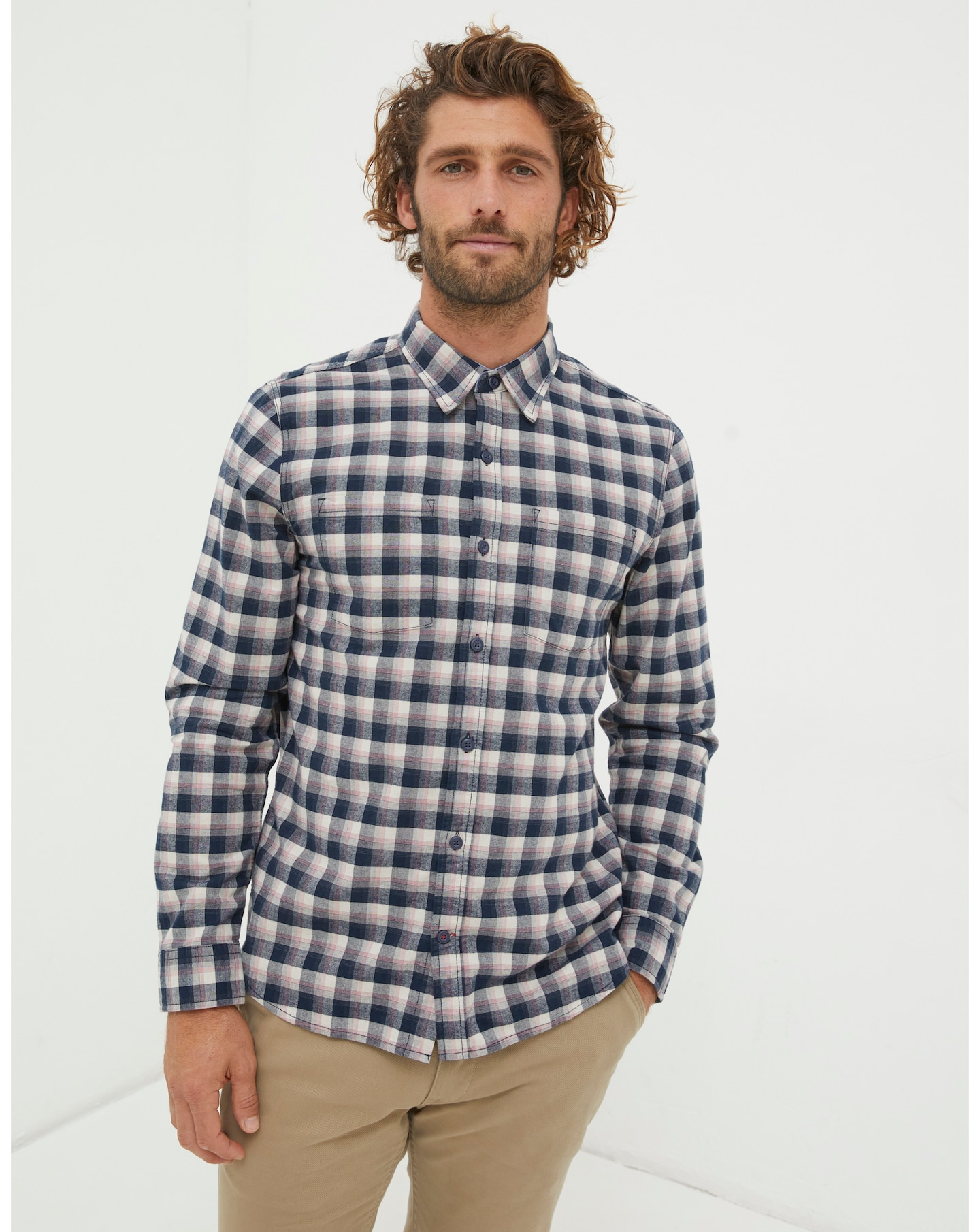 FatFace Benton Long Sleeve Check Shirt