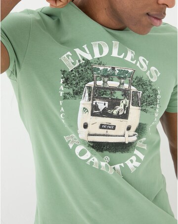 T-shirt Homme FatFace Vert – 2XL – 100% Coton – Col Rond – Très Bon état