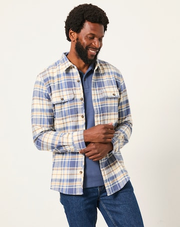 FatFace Alner Check Long Sleeve Shirt (Regular & Tall) - Blue Multi