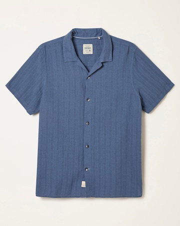 FatFace Bugle Stripe Shirt (Regular & Tall) - Dark Blue