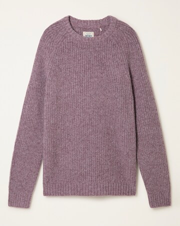FatFace Sefton Knitted Crew Neck Jumper (Regular & Tall) - Purple