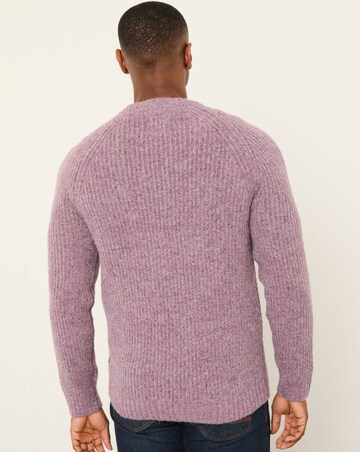 FatFace Sefton Knitted Crew Neck Jumper (Regular & Tall) - Purple