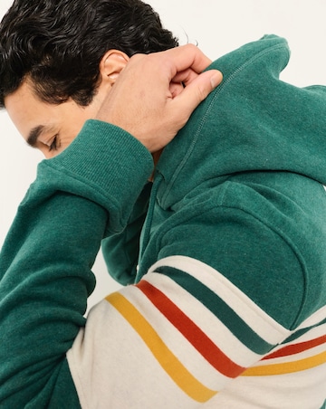 FatFace Brooke Overhead Stripe Sweatshirt (Regular & Tall) - Jade