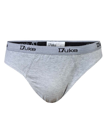 D555 Big & Tall Brief Pack of 3 Cotton Brief - (Black/Grey/Navy)