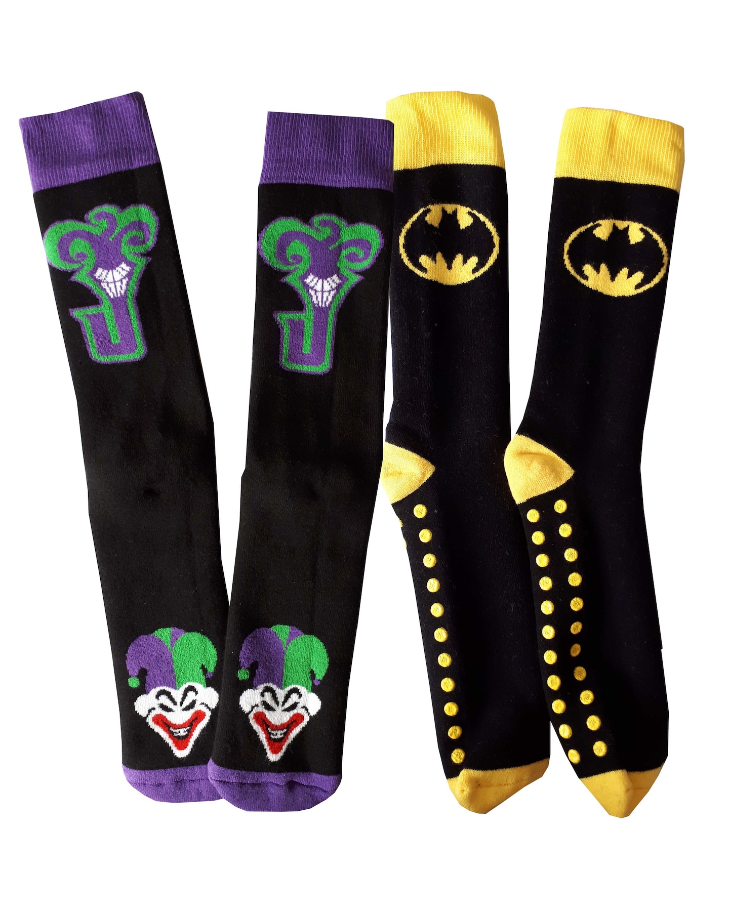 Batman Joker 2pk Slipper Socks Jacamo