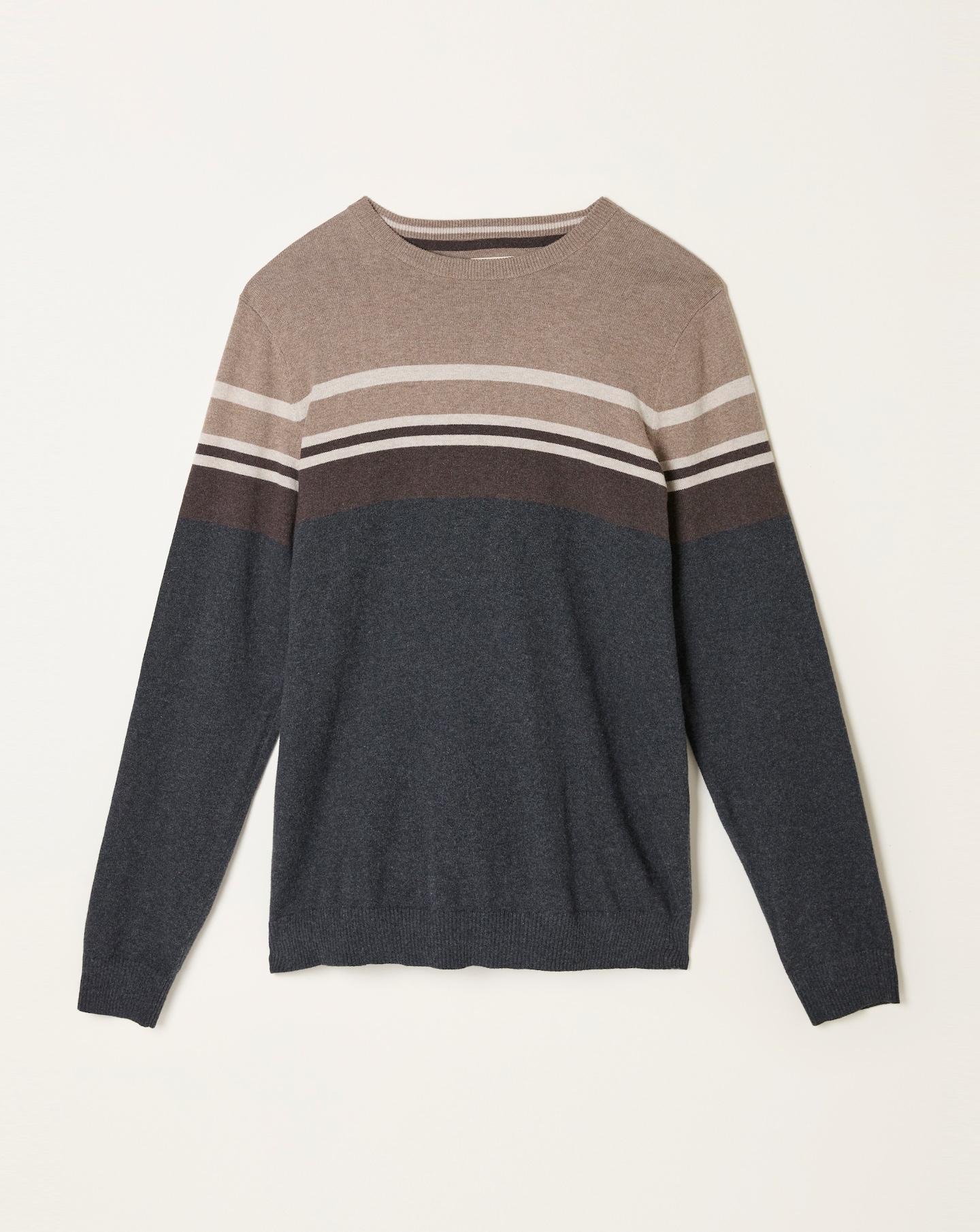 FatFace Rye Stripe Jumper - Grey
