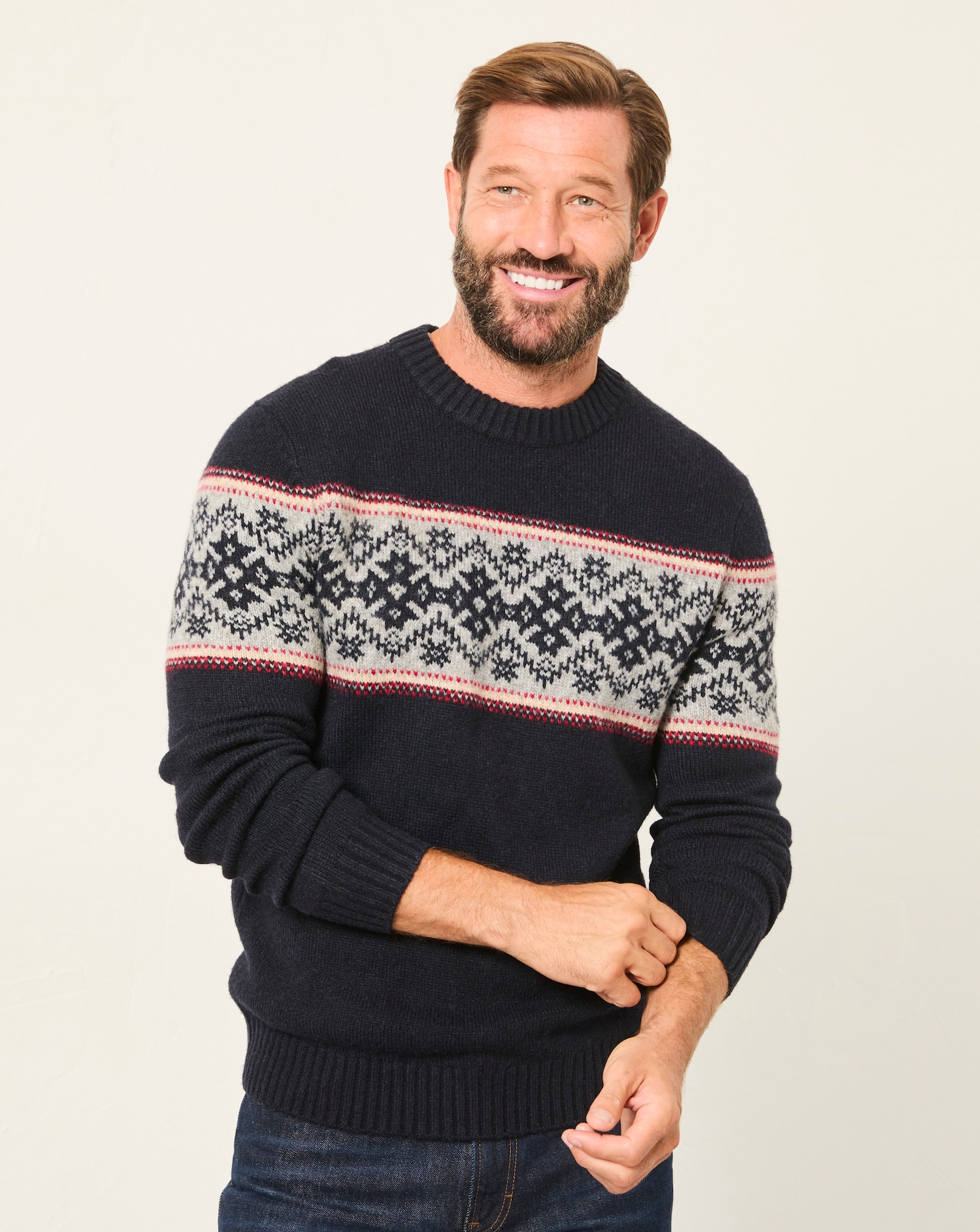 New In - FatFace Snowflake Christmas Jumper