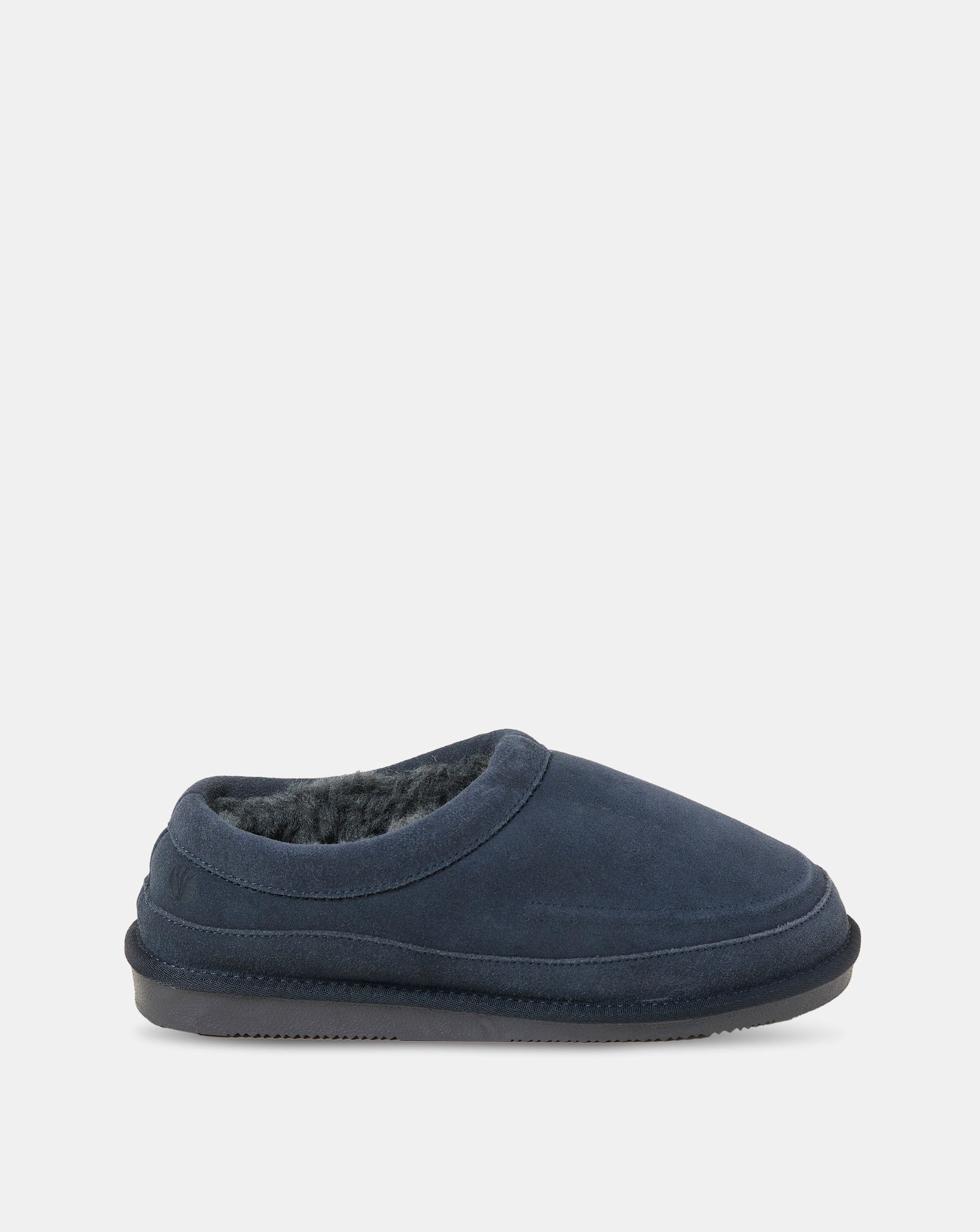 New In - FatFace Lewis Suede Slipper - Navy