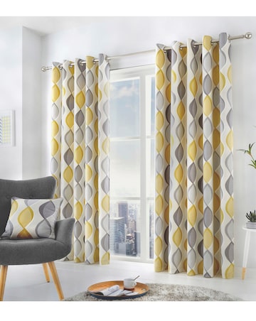 Fusion Lennox Eyelet Curtains