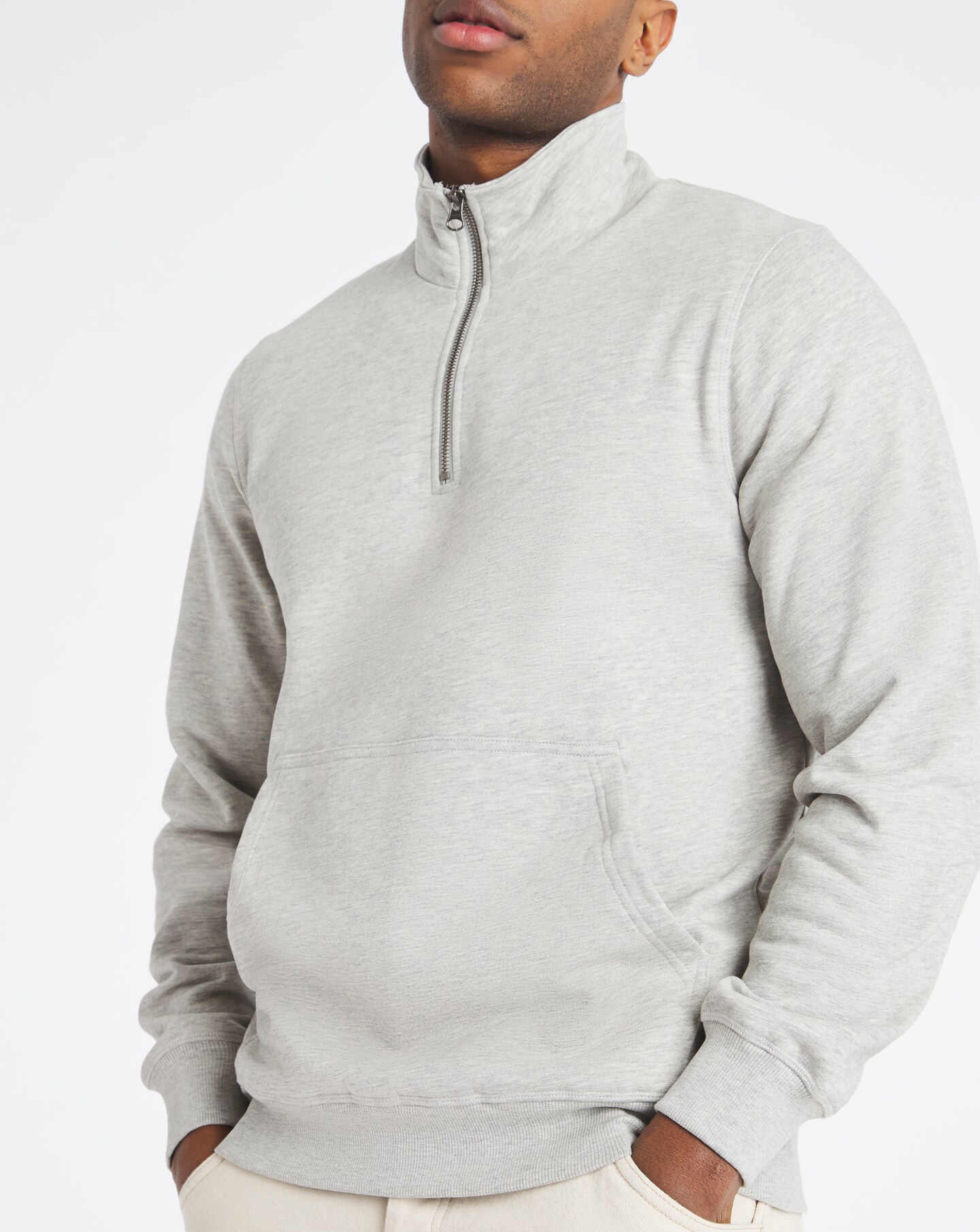 half neck sweatshirt