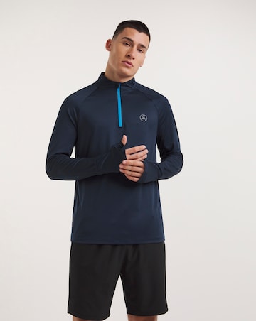Jacamo Active Contrast 1/4 Zip Tracktop