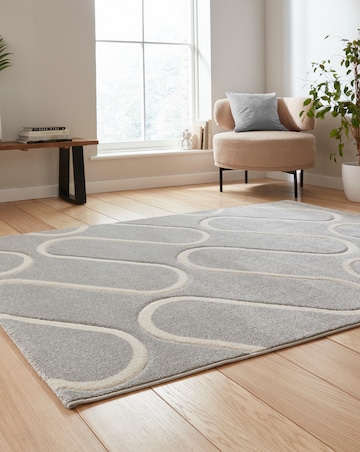 Catherine Lansfield Linear Curve Geometric Rug