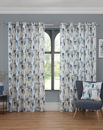 Sundour Bamford Lined Eyelet Curtains