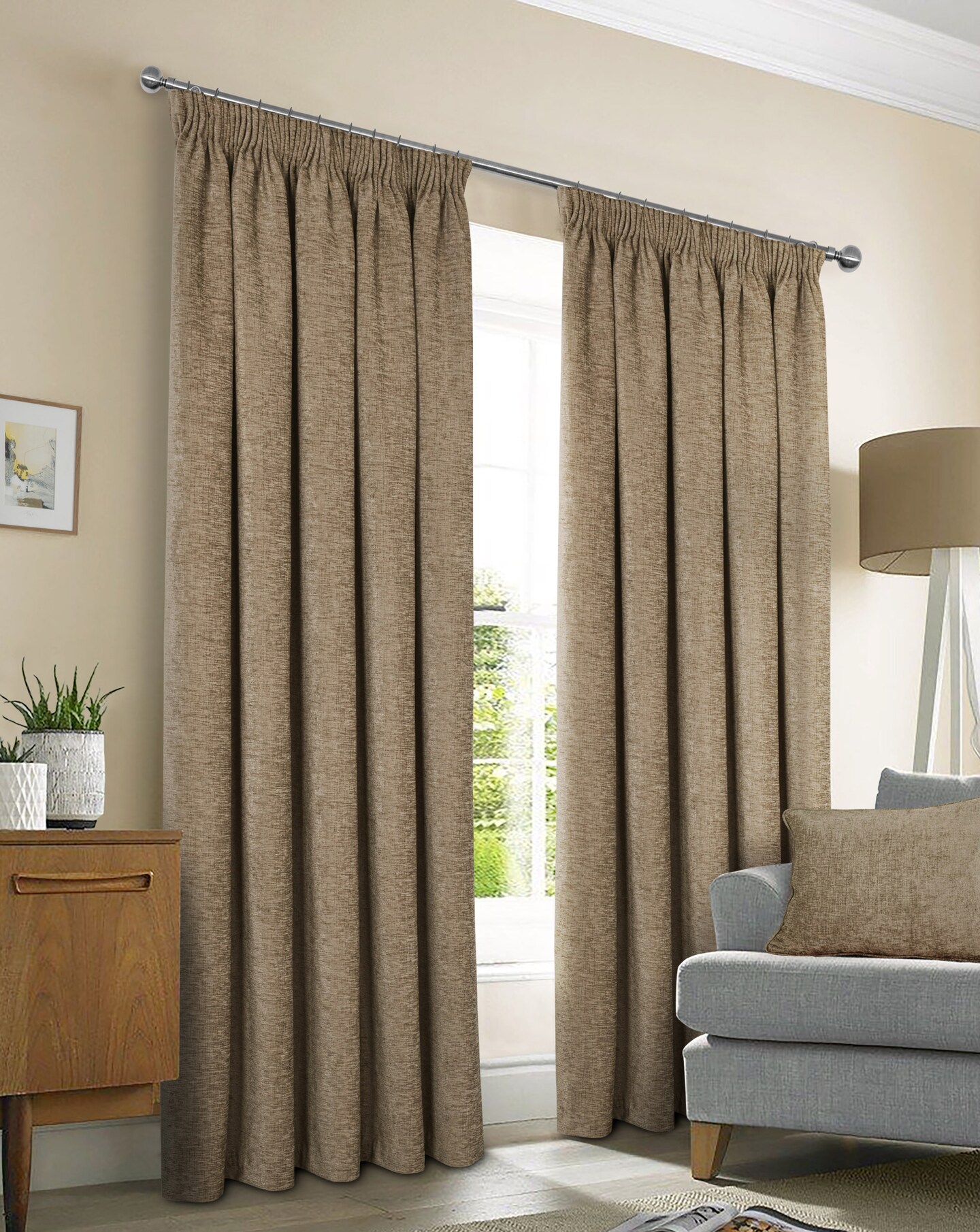 Sundour Washington Pencil Pleat Curtains