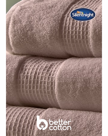 Silentnight Luxury Waffle Border Cotton Towel