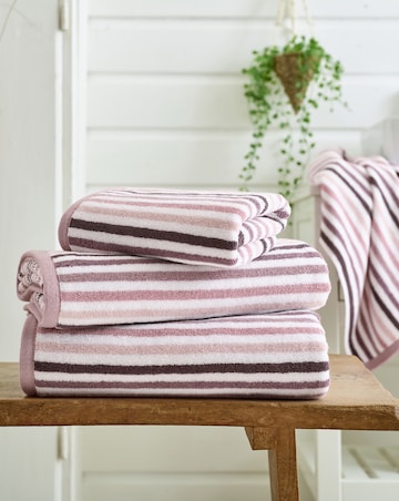Deyongs Bliss Linear 100% Cotton 550GSM Striped Towel