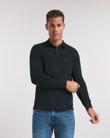 Tommy Hilfiger Navy Long Sleeve 1985 Regular Fit Polo