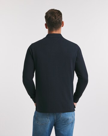 Tommy Hilfiger Navy Long Sleeve 1985 Regular Fit Polo